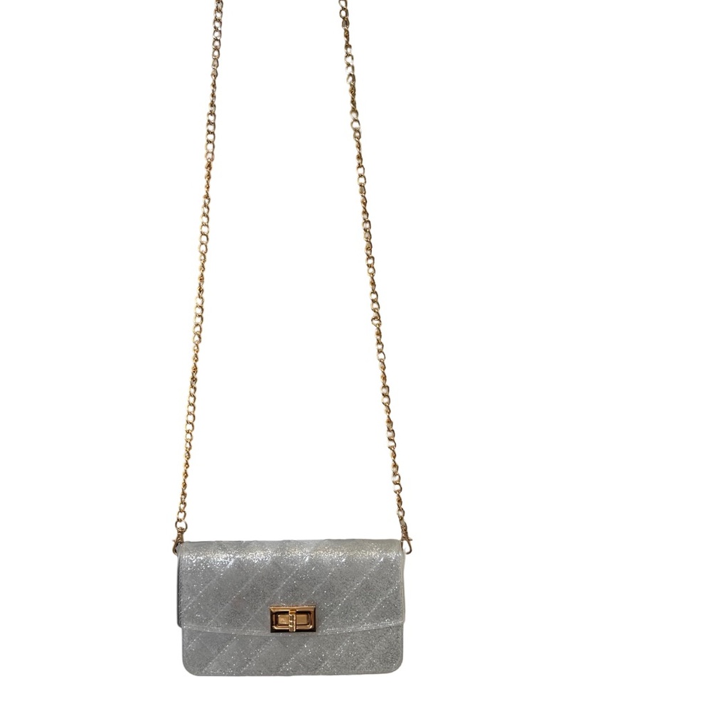Kids/tween  NWOT clear/silver translucent jelly purse